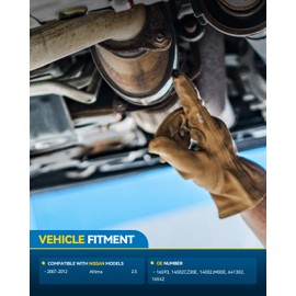 PHILTOP Front Catalytic Converter Kit Direct-Fit Compatible with Nissan Altima 2.5L 2007-2012 Replace# 16593, 641302, 40800, 14002CZ30E, 40803, 58278, 753006 Stainless Steel (EPA Compliant)