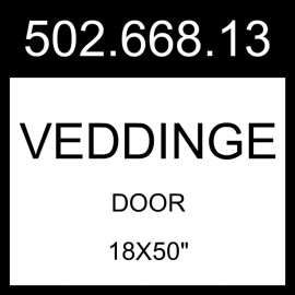IKEA VEDDINGE Door White  18x50" 502.668.13