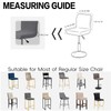 LAGAHS 2PCS Bar Stool Covers, Dark Gray Stretch and Removable