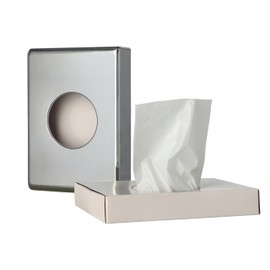 Medi-Inn Hygienebeutelspender | mit Hygienebeuteln | für eine einfache Entsorgung von Damenbinden, Slipeinlagen und Tampons (1 x Spender chrom + 30 Hygienebeutel)