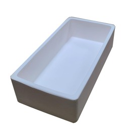 OTOOLWORLD 99.3% Alumina Crucible Al2O3 Aluminum Oxide Crucible Assay Crucible for Lab Laboratory (200x100x50MM)