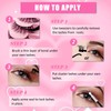 Wimpern Extensions Set 70Pcs Fluffy Künstliche Wimpern Cluster Lashes Extension
