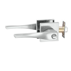 Berlin Modisch Sleek Series Entry Lever Door Handle Lock and Key Locking Lever Set [for Front Door or Office] Reversible Heavy Duty – Satin Nickel Finish
