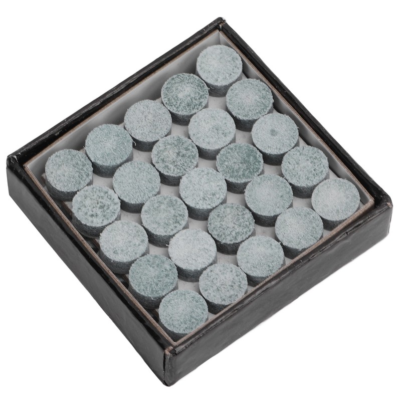 50Pcs Pool Cue Tips Leather Billiard Cue Stick Tip Grade