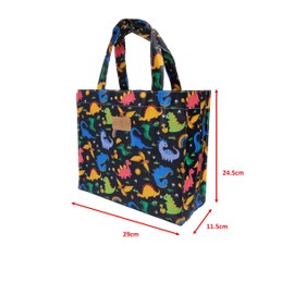SturdyFoot Small Bookbag, Lunch Bag, Shopping Bag, Gym bag, Oilcloth PVC-coated Tote Bag