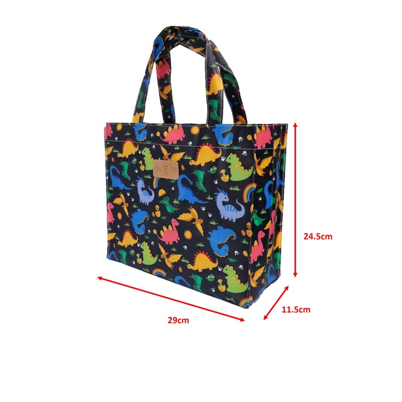 SturdyFoot Small Bookbag, Lunch Bag, Shopping Bag, Gym bag, Oilcloth
