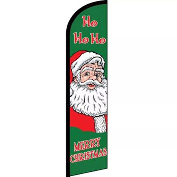 Neoplex Merry Christmas Santa Flag Flutter Feather Banner Swooper Holiday