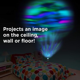 Projectables Northern Lights LED Projection Night Light with Moving Atmospheric Effects, 30404, Aurora Borealis Motion Effects Project Onto Wall and Ceiling,Multi