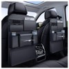 Leather Car Backseat Organizer, Rear Seat Storage Pocket, Car Seat