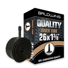 26" x 1-3/8" Baldwins Cycle/Bike Inner Tube Schrader/Car Type Valve