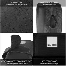 Bicycle Saddle Bag Bike Seat Bag Reflective Cycling Rear Seat Post Bag Large Capacity Tail Rear Bag MTB Road Bike Bag Bicycle Storage Bag