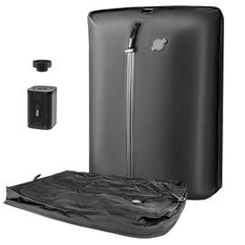 Luvan 33L Vacuum Compression Storage Bag for Travel with Wireless Vacuum Pump Reusable Large Seal Bag Packing Cube for Clothing IP67 Waterproof Space Saver for Suitcases Luggage Backpack Organiser