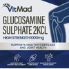 Glucosamine Sulphate 2KCl 1000mg 60 Capsules Joint Health Support