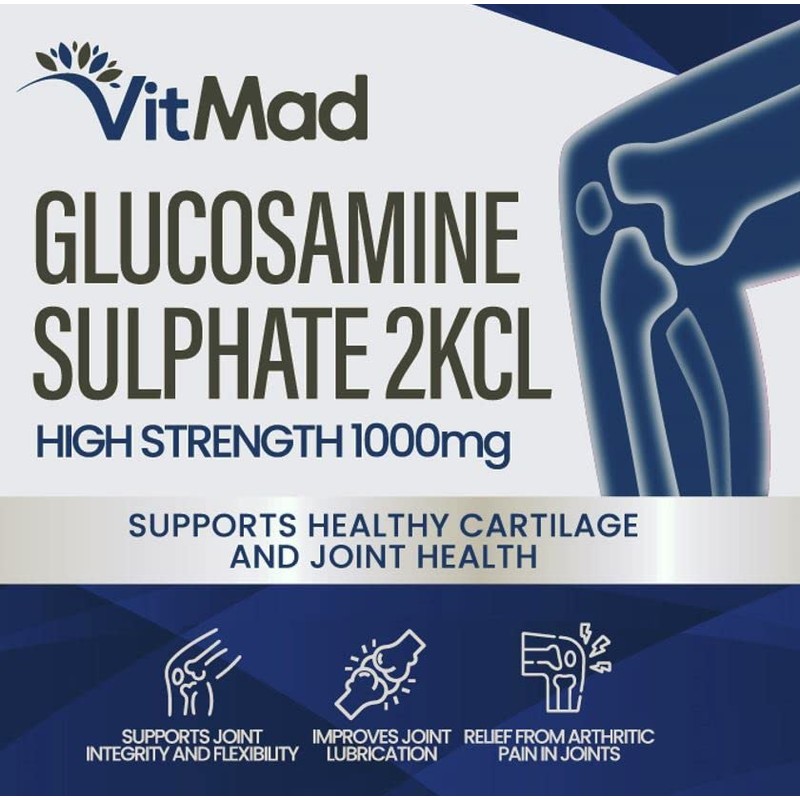 Glucosamine Sulphate 2KCl 1000mg 60 Capsules Joint Health Support