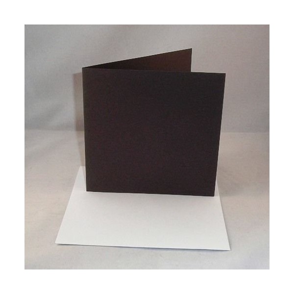 10 x 7"x7" Black Card Blanks with White Envelopes