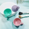 Makeup cleaning bowl, portable makeup washing tool makeup brush, silicone