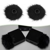 Create idea 2-Piece Lavalier Microphone Windproof Plush Cover Microphone Cover