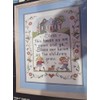 Vintage Bucilla 40395 Stamped Cross Stitch Family Sampler Size 28cm