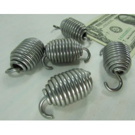 SherrodSurplus Lot 5 Internal Swivel Coil Extension Springs 2" Grip x .793" OD 5/16" / 8MM Hook