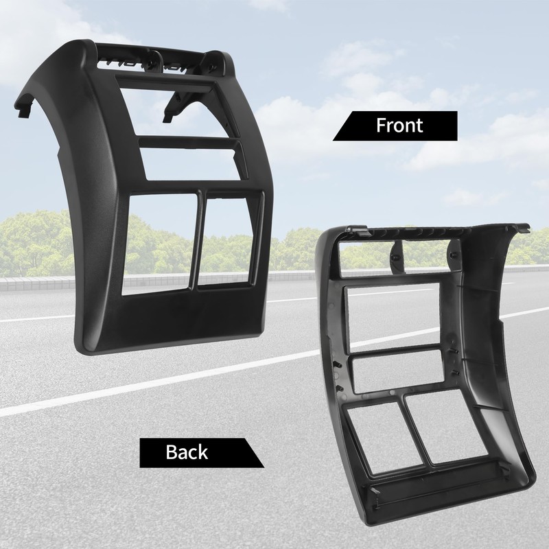 OKPARZ Compatible for Double DIN Dash Radio Bezel Center Trim