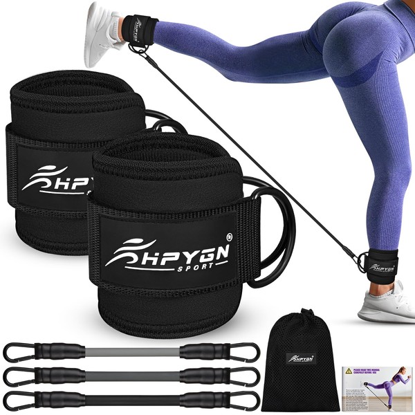 Ankle Resistance Bands with Cuffs, Three Different Pound Leg Workout