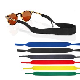 CiciIng Pack of 6 Neoprene Sports Glasses Retainer Strap, Non-Slip Elastic Glasses Straps, Floating for Sports Glasses and Sunglasses, colour