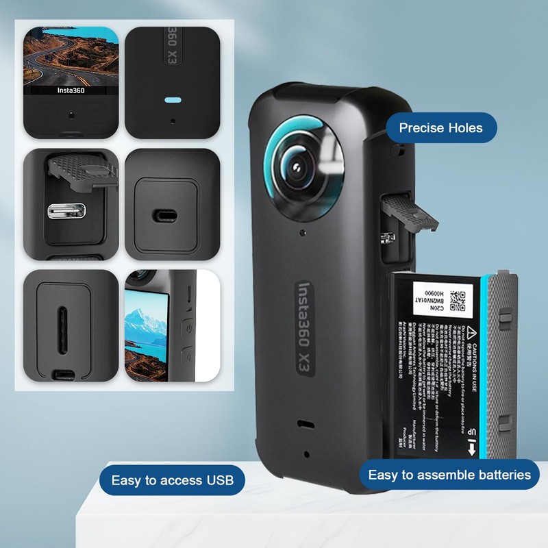 DGUSO Insta360 X3 Accessories 6-in-1 Insta 360 X3 Accessory Kit,