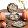 VJF Fall Ceramic Dinner Plates 10.5 Inch Set of 4