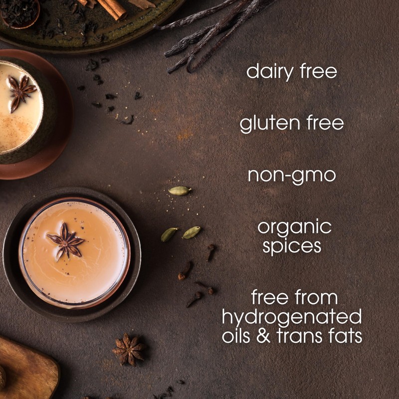 Elephant Vanilla Chai Tea Latte Mix, 64 Oz, Black Tea,