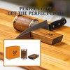 Rolling Knife Sharpener Wooden Kit - Roller Wheel Sharpener with
