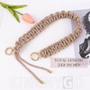 KINCHYGO, Gold Metal Braided Purse Strap Replacement Chains for Handbags