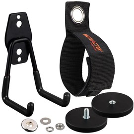 MUTUACTOR Strong Magnetic Utility Hangers,1 Heavy Duty Garage Hook,1 Anti-Slip Strap Excelent Solution of extendable Reaching Tool.