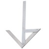 Faceuer Centering Angle Measuring Ruler, Thickened Design, Stainless Steel, 15