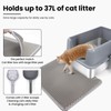 Stainless Steel Litter Box for Cats - Durable Open Design,
