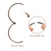 Sourcing Map 12pcs Copper Carbon Steel Shower Curtain Rings, 2.4