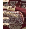 LANCO MODERN LIFESTYLE California King Comforter Set, Red Gold, Luxury