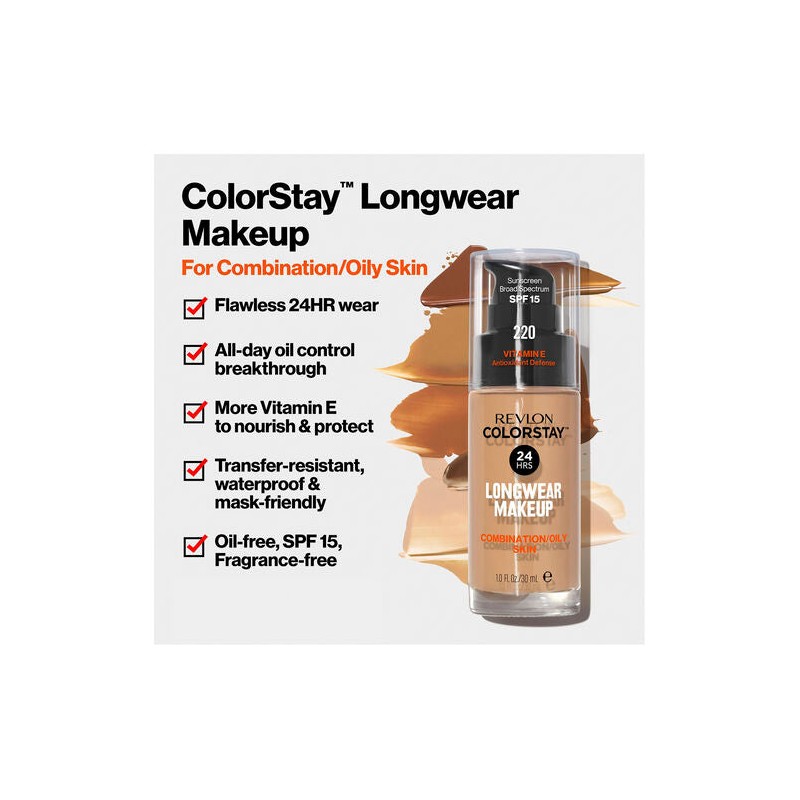 Revlon ColorStay 24 Hour Longwear Foundation Combination/Oily Fresh Beige