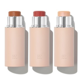 EarthsCure Glow Trio - 3 Piece Set. Contains a Bronzer, Blush, and Highlighter. Buildable Cream Sticks For a Luminous, Natural, and Youthful Look
