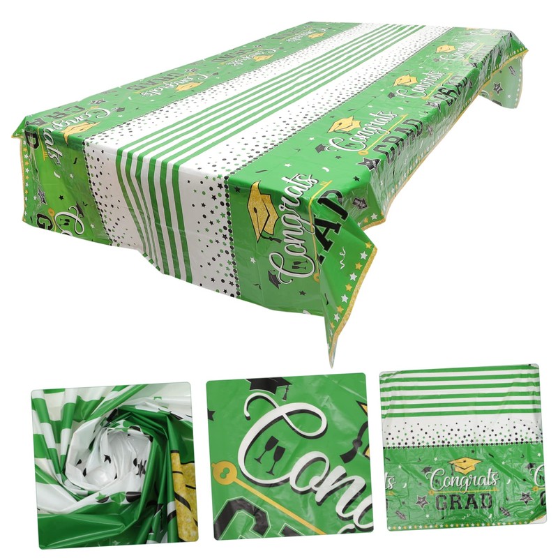 iplusmile Graduation Tablecloth Congrats Design for Graduation Party Decorations Buffet