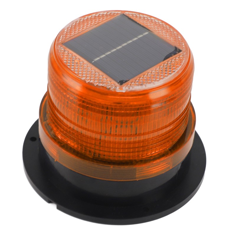 Solar Beacon Light Caution Light 8 LED Dusk to Dawn