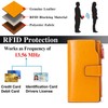 SENDEFN Women's Long Wallet, Bi-fold Wallet, Genuine Leather, Large Capacity,