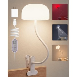 LemSen Clip on Light for Bed, Headboard Reading Lamp, Dorm Room Essentials