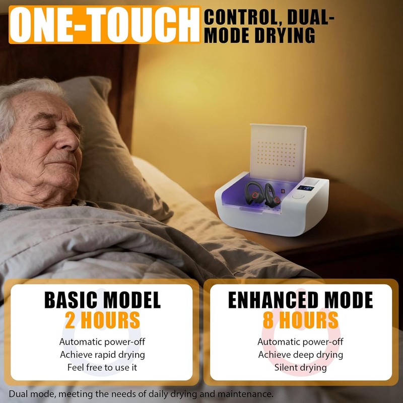 Hearing Aid Dryer Dehumidifier, Electronic Ultra Violet Device for Hearing