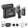 GODOX WES2 Kit2 Wireless Lavalier Microphone for Android/USB C, 8H