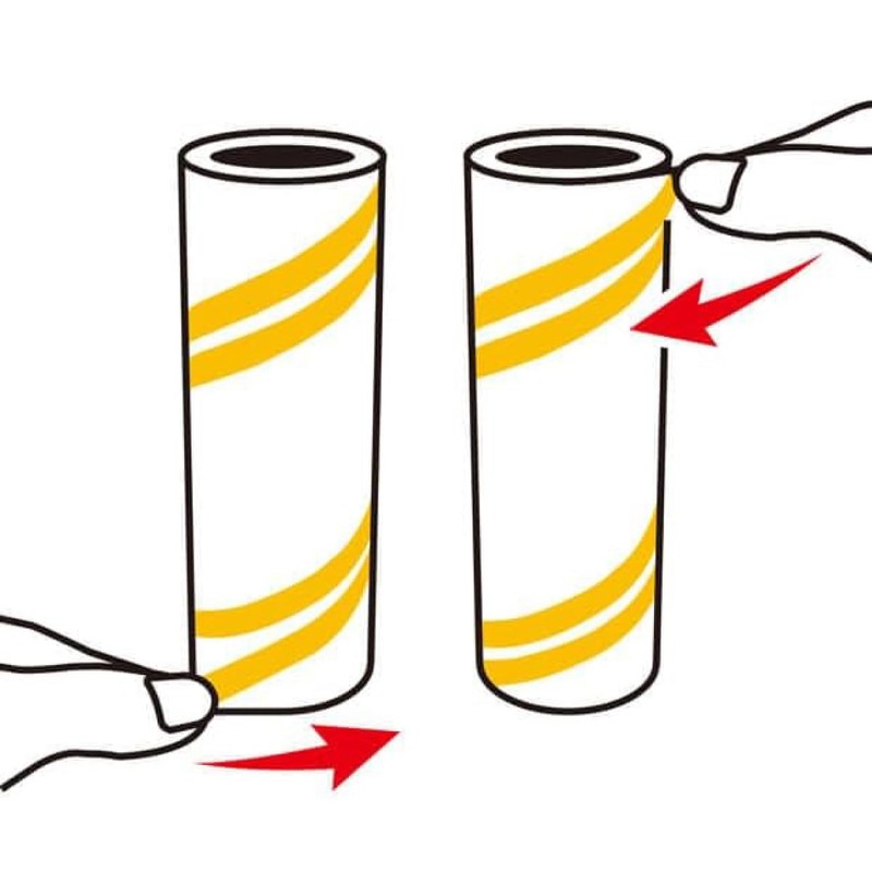 アズマ工業 らくるん 強粘着テープ めくるんライン付 3本入 掃除用品 粘着クリーナー 替えテープ (4袋)