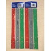 Jot 3 Pack of 12" Plastic Rulers Office School Work