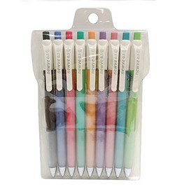 Xeno Beyond Style NEWVE 0.5mm Ball Point Pen Set, 9 Colors