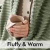 MIULEE Sage Throw Blanket 3D Ribbed Jacquard Fleece Flannel Velvet