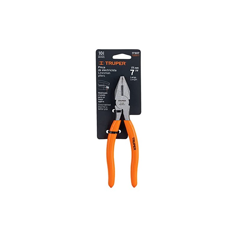 Truper T200-7, Pinzas de electricista, 7"
