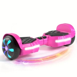 Self Balancing Scooters with Bluetooth & Corlorful LED Lights, Gifts for Kids & Adults & Girls & Boys, for All Ages (Red-K1)